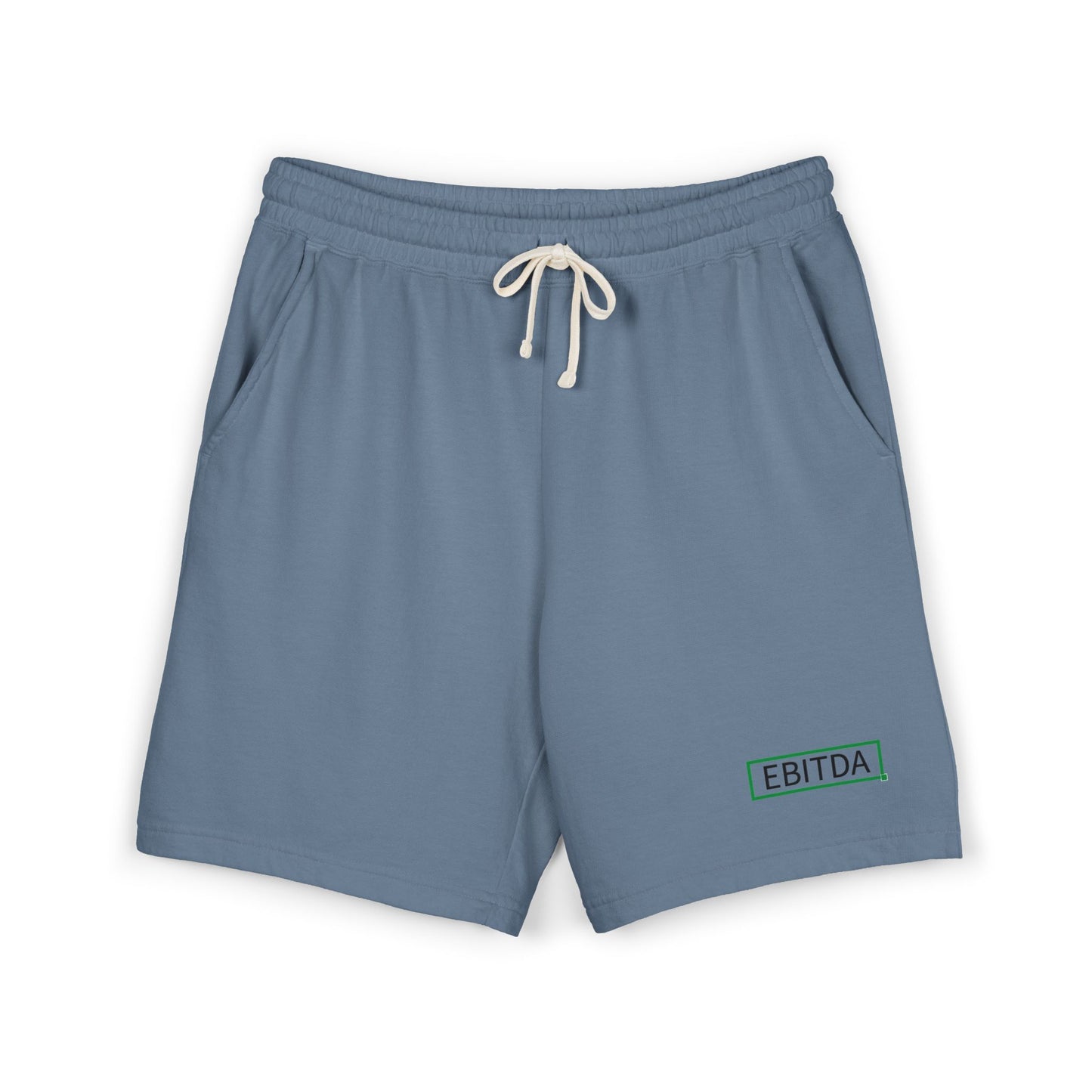 EBITDA Embroidered Sweat Shorts — Lightweight Fleece Casual Lounge Shorts