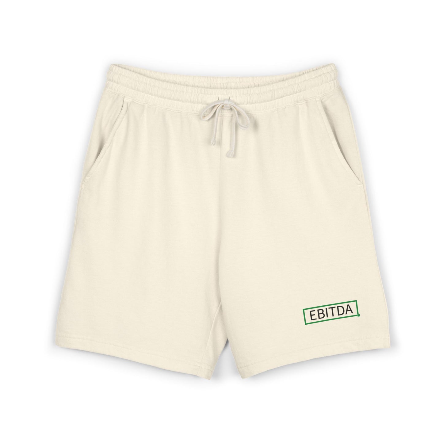 EBITDA Embroidered Sweat Shorts — Lightweight Fleece Casual Lounge Shorts