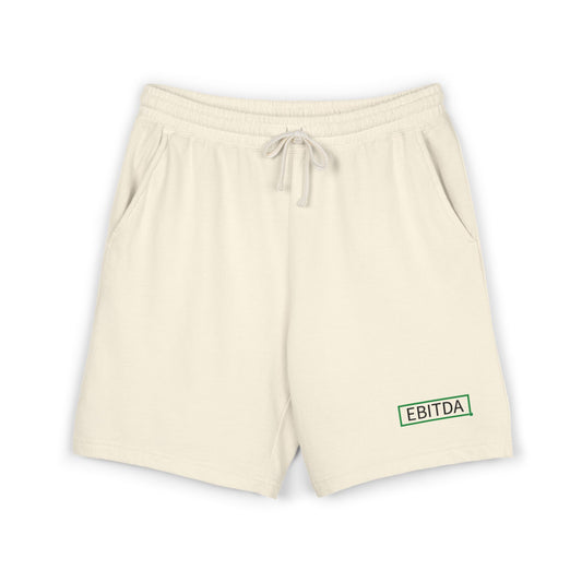 EBITDA Embroidered Sweat Shorts — Lightweight Fleece Casual Lounge Shorts