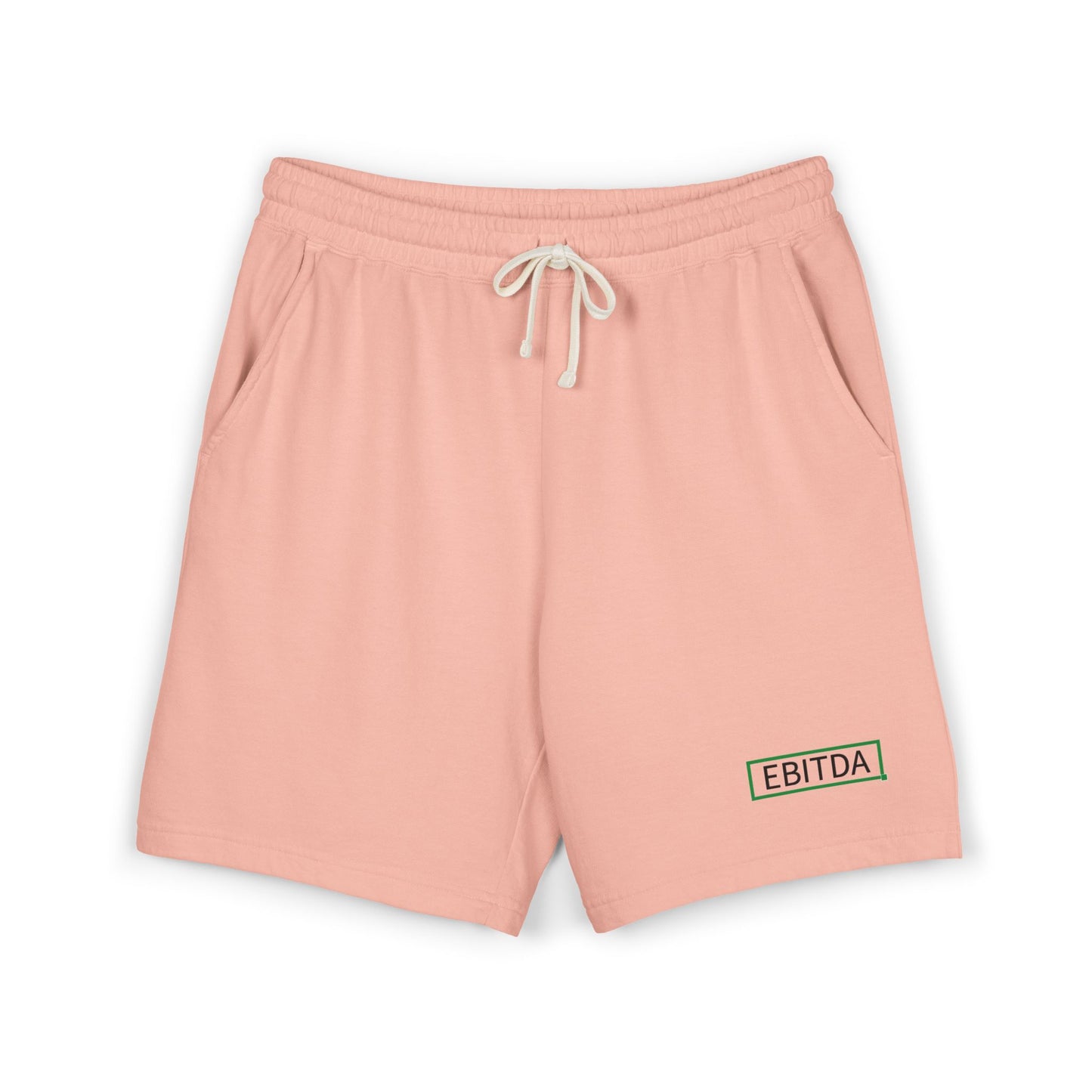 EBITDA Embroidered Sweat Shorts — Lightweight Fleece Casual Lounge Shorts