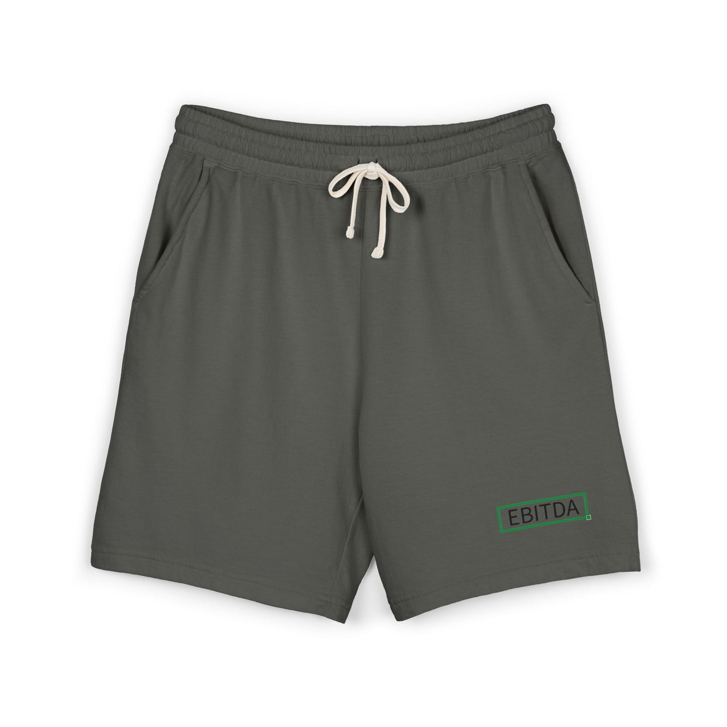 EBITDA Embroidered Sweat Shorts — Lightweight Fleece Casual Lounge Shorts