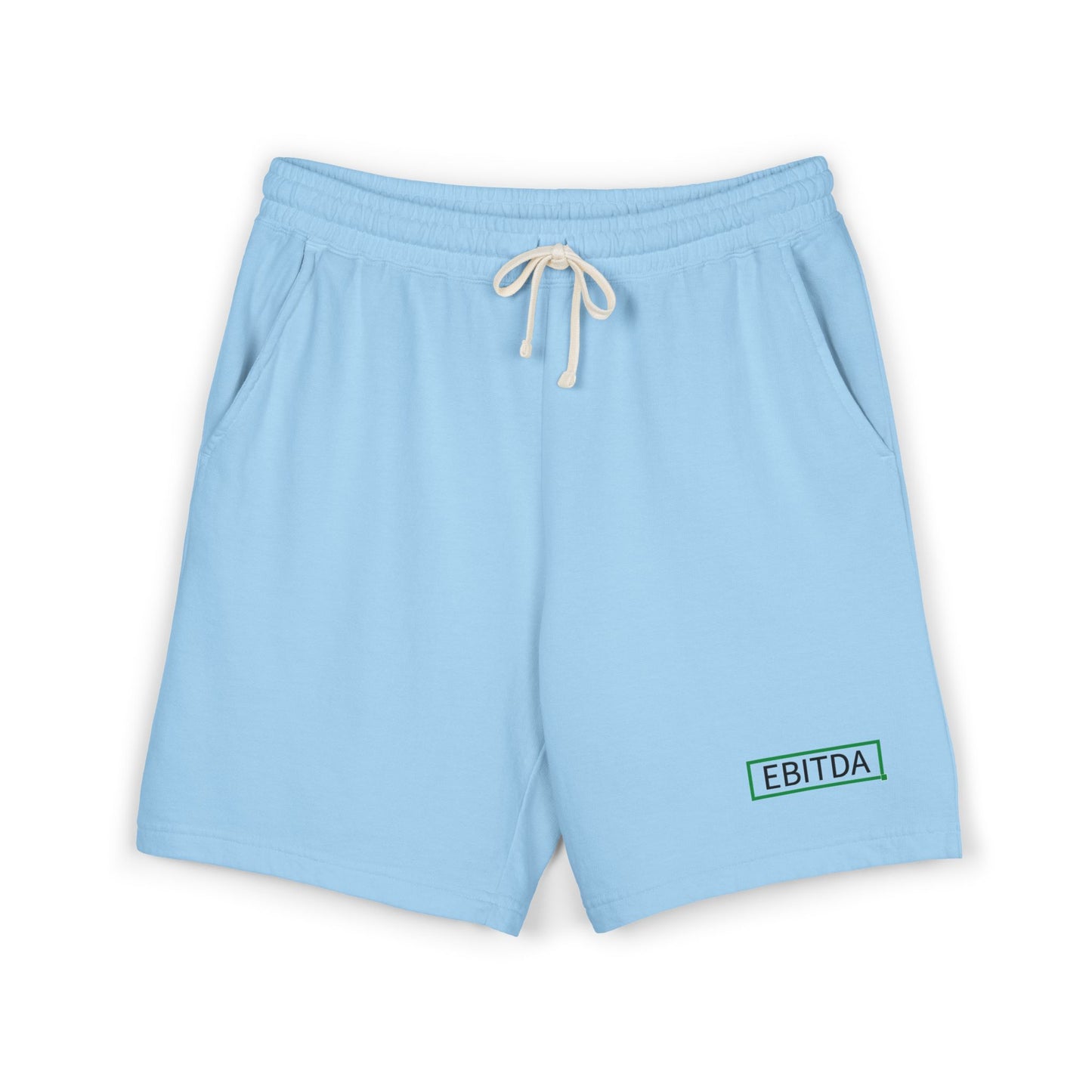 EBITDA Embroidered Sweat Shorts — Lightweight Fleece Casual Lounge Shorts